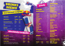 DRINKS MENU