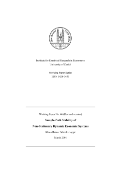 Sample-Path Stability of Non-Stationary Dynamic Economic Systems