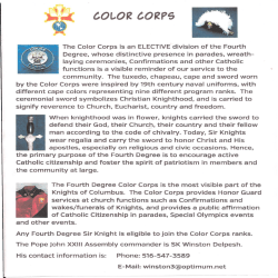 COL-OR GORPS - St. John XXIII Assembly