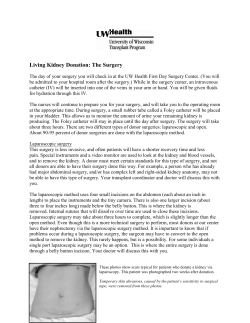 Living Kidney Donation: The Surgery