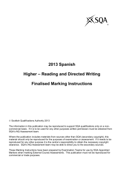 2013 Spanish Higher