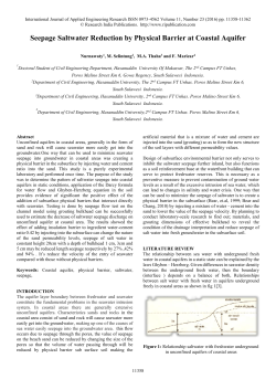 Seepage Saltwater Reduction by Physical Barrier at Coastal Aquifer