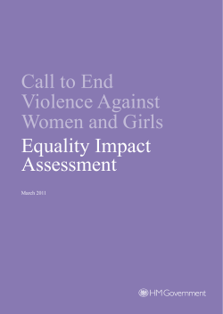 Call to end violence against women and girls