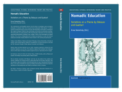 Nomadic Education - Sense Publishers