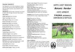 Fauna of the Garden - North Coast Regional Botanic Garden