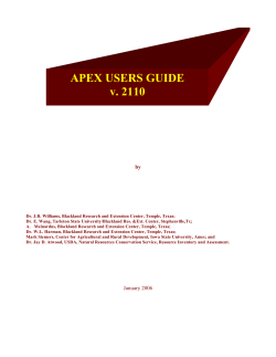 draft of apex2110 user manual