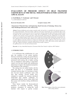 evaluation of pressure effect on heat transfer coefficient at the metal