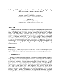 Designing a Mobile Application