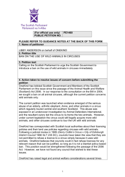 Petition PE1400 - Scottish Parliament