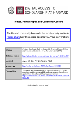 Treaties, Human Rights, and Conditional Consent