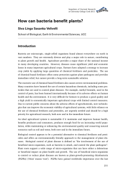 How can bacteria benefit plants?