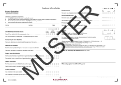 Course Evaluation Leuphana Lehrevaluation