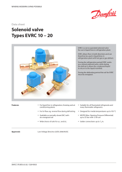 Solenoid valve Types EVRC 10 &ndash; 20