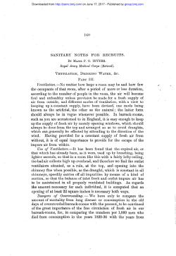 160 SANITARY NOTES FOR RECRUITS. Ventilation.