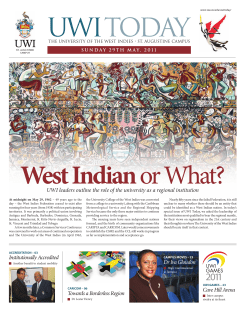 PDF - UWI St. Augustine - The University of the West Indies