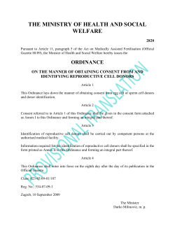 MINISTR OF HEALTH AND SOCIAL WELFARE