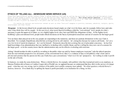 Ethics of Telling All