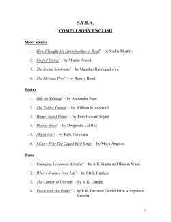 syba compulsory english - North Maharashtra University