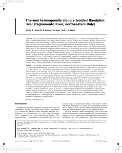 Thermal heterogeneity along a braided floodplain river (Tagliamento
