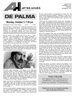 Monday, October 3, 7:30 pm