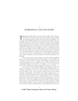 barbara`s cancer diary