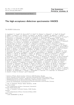 The high-acceptance dielectron spectrometer HADES - Hades