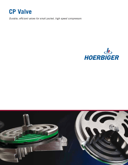 CP valve - Durable, efficient valves for small pocket