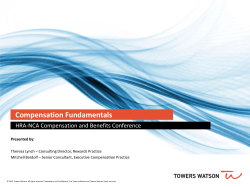 Compensation Fundamentals - HRA-NCA
