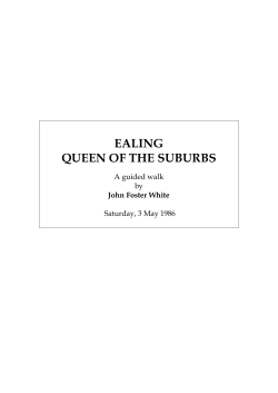 Ealing: Queen of the suburbs walk