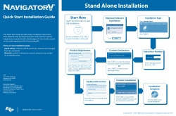 Stand Alone Installation