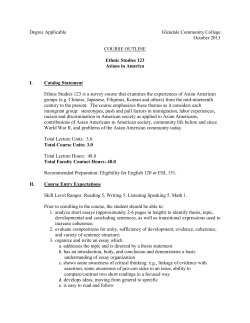 ETH S 123 Rev Oct 2013 - Glendale Community College