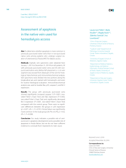 Assessment of apoptosis in the native vein used for