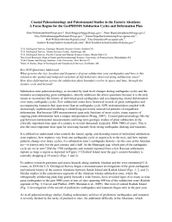 Coastal Paleoseismology and Paleotsunami Studies