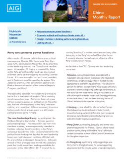 China Monthly Report