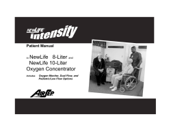 for NewLife 8-Liter and NewLife 10-Liter Oxygen