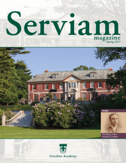 Spring 2015 - Ursuline Academy