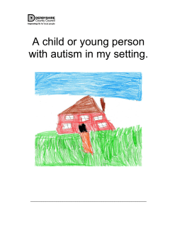 Children or young person with autism in my setting