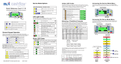 CF 7000 Quick Reference Guide