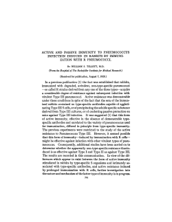 ACTIVE AND PASSIVE IMMUNITY TO