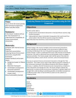 Analyzing Human-Environment Interaction using the Kite Framework