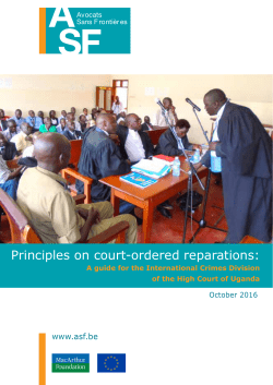 Principles on court-ordered reparations