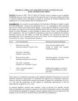 Apply to Join the Roster - State Appellate Defender Office