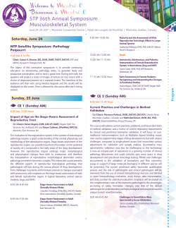 STP 36th Annual Symposium Musculoskeletal System