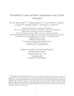 Probabilistic Cause-of-death Assignment using Verbal Autopsies