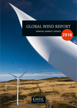 global wind report 2016 - Indian Wind Turbine Manufacturers
