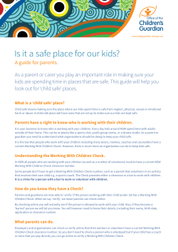 Is it a safe place for our kids? A guide for parents.