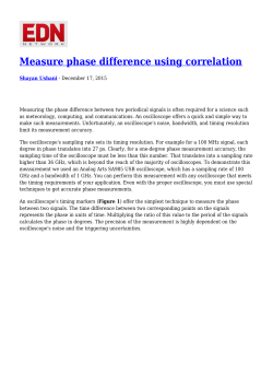 Measure phase difference using correlation