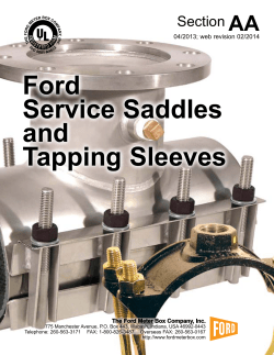 Ford Service Saddles and Tapping Sleeves Ford Service - Ti