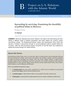 Examining the durability of political Islam in Morocco