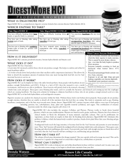 DigestMORE HCl pk sheet_Layout 1.qxd